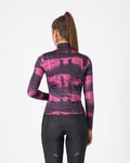 CASTELLI Cyklistický dres s dlouhým rukávem zimní - BLUR THERMAL - černá/fialová