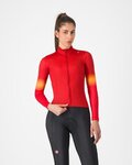 CASTELLI Cyklistický dres s dlouhým rukávem zimní - CORSO THERMAL - červená