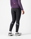 CASTELLI Cyklistické kalhoty dlouhé s laclem - POLARE 2 W - černá