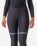 CASTELLI Cyklistické kalhoty dlouhé s laclem - POLARE 2 W - černá