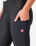 CASTELLI Cyklistické kalhoty dlouhé s laclem - UNLIMITED W DT - černá