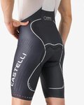 CASTELLI Cyklistické kalhoty krátké s laclem - AERO RACE S KIT - černá