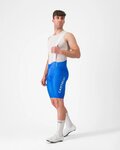 CASTELLI Cyklistické kalhoty krátké s laclem - AERO RACE S KIT - modrá