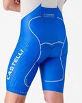 CASTELLI Cyklistické kalhoty krátké s laclem - AERO RACE S KIT - modrá