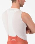 CASTELLI Cyklistické kalhoty krátké s laclem - AERO RACE S KIT - červená