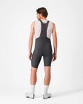 CASTELLI Cyklistické kalhoty krátké s laclem - ESPRESSO 2 - šedá