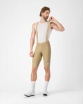 CASTELLI Cyklistické kalhoty krátké s laclem - ESPRESSO 2 - béžová