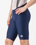 CASTELLI Cyklistické kalhoty krátké s laclem - ESPRESSO 2 - modrá