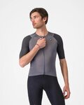 CASTELLI Cyklistický dres s krátkým rukávem - AERO RACE 8S - šedá