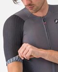 CASTELLI Cyklistický dres s krátkým rukávem - AERO RACE 8S - šedá