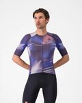 CASTELLI Cyklistický dres s krátkým rukávem - AERO RACE 8S - fialová