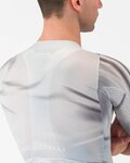 CASTELLI Cyklistický dres s krátkým rukávem - AERO RACE 8S - stříbrná