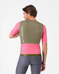 CASTELLI Cyklistický dres s krátkým rukávem - CORRETTO - růžová/hnědá
