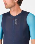 CASTELLI Cyklistický dres s krátkým rukávem - CORRETTO - modrá/tyrkysová