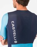 CASTELLI Cyklistický dres s krátkým rukávem - CORRETTO - modrá/tyrkysová