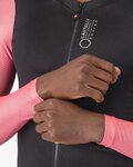 CASTELLI Cyklistický dres s dlouhým rukávem letní - CORRETTO LS - černá/růžová