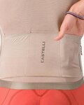 CASTELLI Cyklistický dres s krátkým rukávem - ESPRESSO 2 - béžová