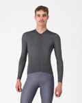 CASTELLI Cyklistický dres s dlouhým rukávem letní - ESPRESSO 2 LS - šedá