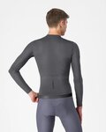 CASTELLI Cyklistický dres s dlouhým rukávem letní - ESPRESSO 2 LS - šedá