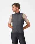 CASTELLI Cyklistická vesta - ESPRESSO 2 - šedá