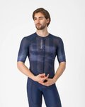 CASTELLI Cyklistický dres s krátkým rukávem - CLIMBER'S A/C - modrá