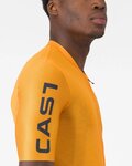 CASTELLI Cyklistický dres s krátkým rukávem - ENTRATA APEX - oranžová