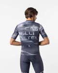 CASTELLI Cyklistický dres s krátkým rukávem - STRATUS LOGO - modrá