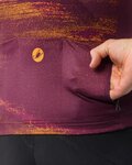 CASTELLI Cyklistický dres s krátkým rukávem - STRATUS LOGO - bordó
