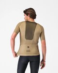 CASTELLI Cyklistický dres s krátkým rukávem - UNLIMITED PRO 2 - béžová