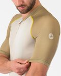 CASTELLI Cyklistický dres s krátkým rukávem - UNLIMITED ENDURANCE 3 - ivory/béžová