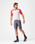 CASTELLI Cyklistický dres s krátkým rukávem - UNLIMITED ENDURANCE 3 - ivory/červená