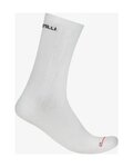 CASTELLI Cyklistické ponožky klasické - AERO RACE PRO 20 - bílá