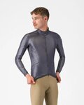 CASTELLI Cyklistická větruodolná bunda - ARIA SHELL 2 - šedá