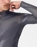 CASTELLI Cyklistická větruodolná bunda - ARIA SHELL 2 - šedá