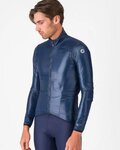 CASTELLI Cyklistická větruodolná bunda - ARIA SHELL 2 - modrá