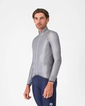 CASTELLI Cyklistická větruodolná bunda - ARIA SHELL 2 - stříbrná
