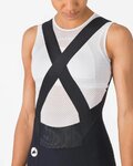 CASTELLI Cyklistické kalhoty krátké s laclem - ESPRESSO 2 W DT - černá