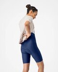 CASTELLI Cyklistické kalhoty krátké s laclem - ESPRESSO 2 W DT - modrá