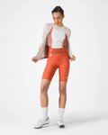 CASTELLI Cyklistické kalhoty krátké s laclem - ESPRESSO 2 W DT - červená
