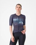 CASTELLI Cyklistický dres s krátkým rukávem - CLIMBER'S A/C W - fialová