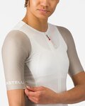 CASTELLI Cyklistický dres s krátkým rukávem - CORRETTO W - béžová/ivory