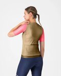 CASTELLI Cyklistický dres s krátkým rukávem - CORRETTO W - zlatá/růžová