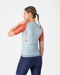 CASTELLI Cyklistický dres s krátkým rukávem - CORRETTO W - modrá/červená