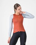 CASTELLI Cyklistický dres s dlouhým rukávem letní - CORRETTO W LONG - modrá/červená