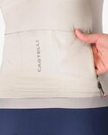 CASTELLI Cyklistický dres s krátkým rukávem - ESPRESSO 2 W - ivory