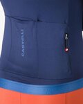 CASTELLI Cyklistický dres s dlouhým rukávem letní - ESPRESSO 2 W - modrá