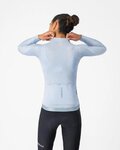 CASTELLI Cyklistický dres s dlouhým rukávem letní - ESPRESSO 2 W - modrá