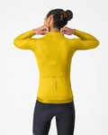 CASTELLI Cyklistický dres s dlouhým rukávem letní - ESPRESSO 2 W - žlutá