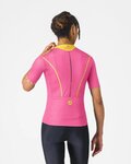 CASTELLI Cyklistický dres s krátkým rukávem - ANIMA FLOW - růžová