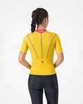 CASTELLI Cyklistický dres s krátkým rukávem - ANIMA FLOW - žlutá